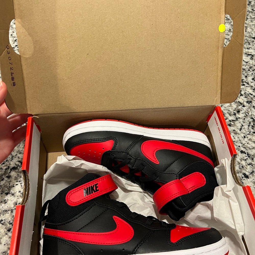 Nike Black and Red Sneakers